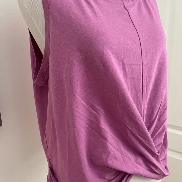 NWT Core10 Amazon Essentials Sleeveless Twisted Front Mauve Top Plus Size 1X - Picture 5 of 10